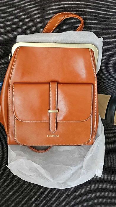 ECOSUSI Малка раница, чанта от изкуствена кожа