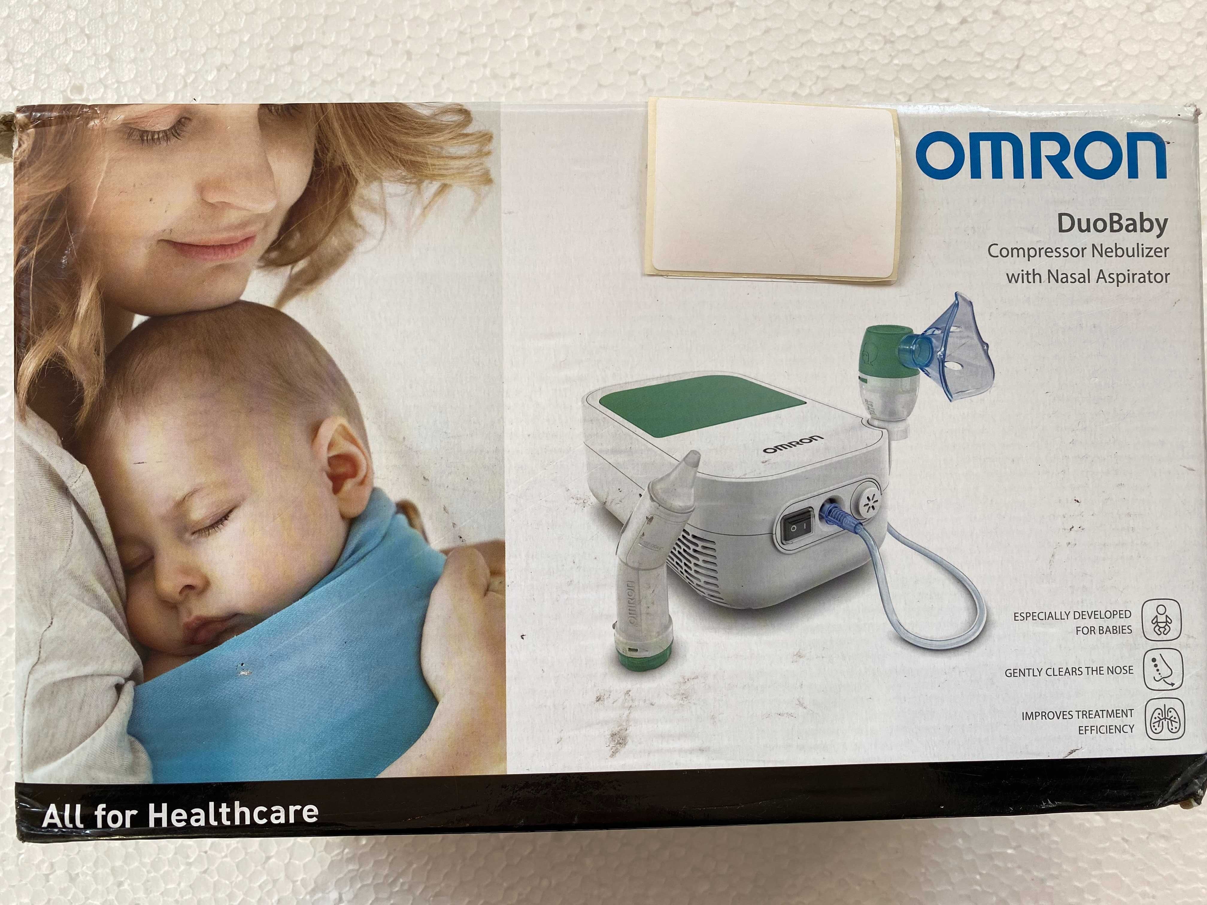 Aparat aerosoli OMRON DuoBaby, cu aspirator nazal, pentru bebelusi