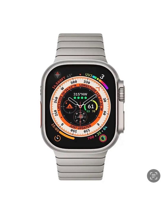 Curea Husa Titanium Loop Apple Watch Seria 1-9 Ultra Incarcator Cablu