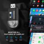 ESSGOO Wireless CarPlay Android Auto Wireless Adapter Smart Mini Box