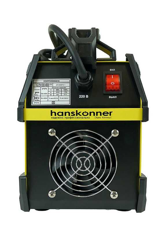 Сварочный инвертор Hanskonner Работа всеми видами электродов.
