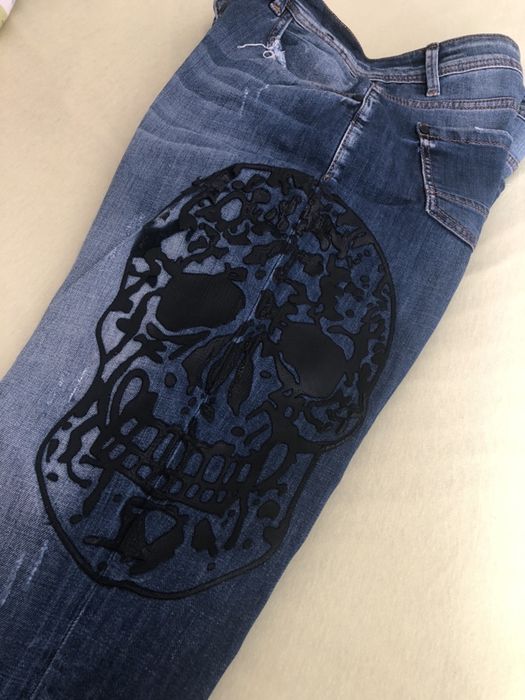 Poshum дънки с череп