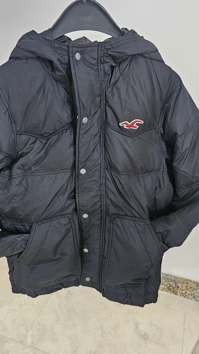 Geaca cu gluga Hollister, XL, negru