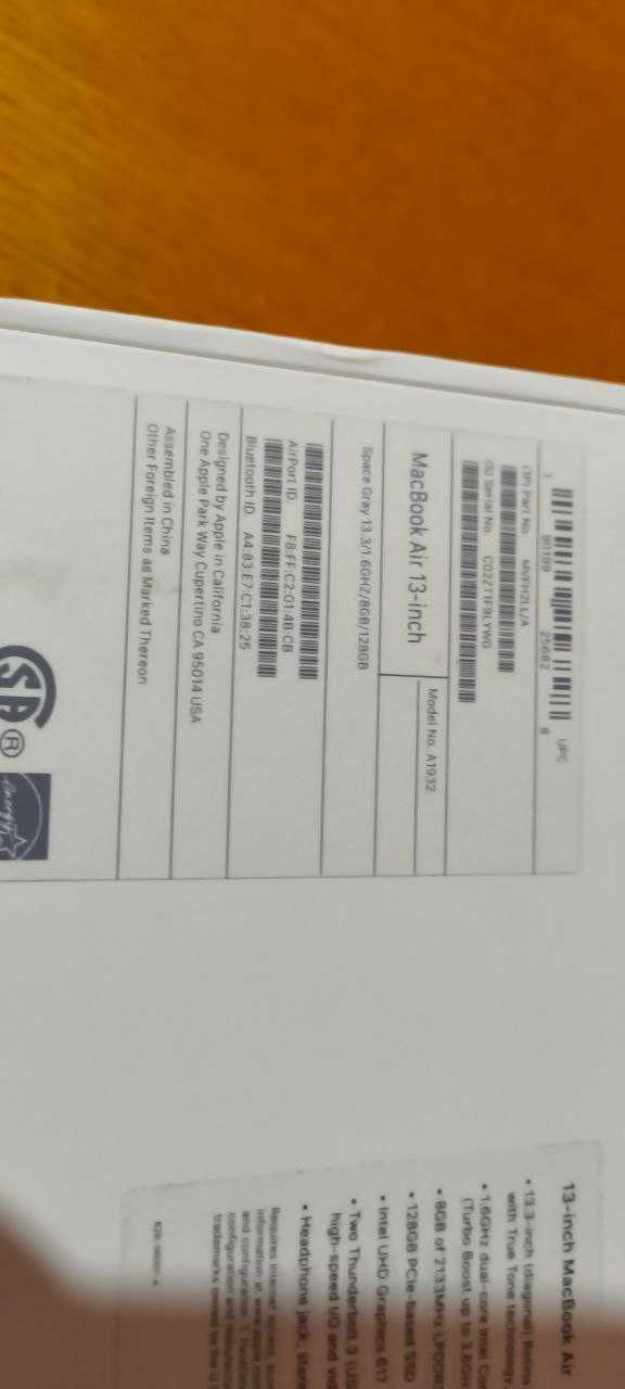 MacBook Air 2019