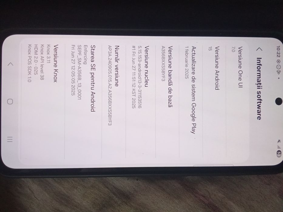 Samsung A35 5g nou 6/128gb android 15 dual SIM liber de rețea husă ok