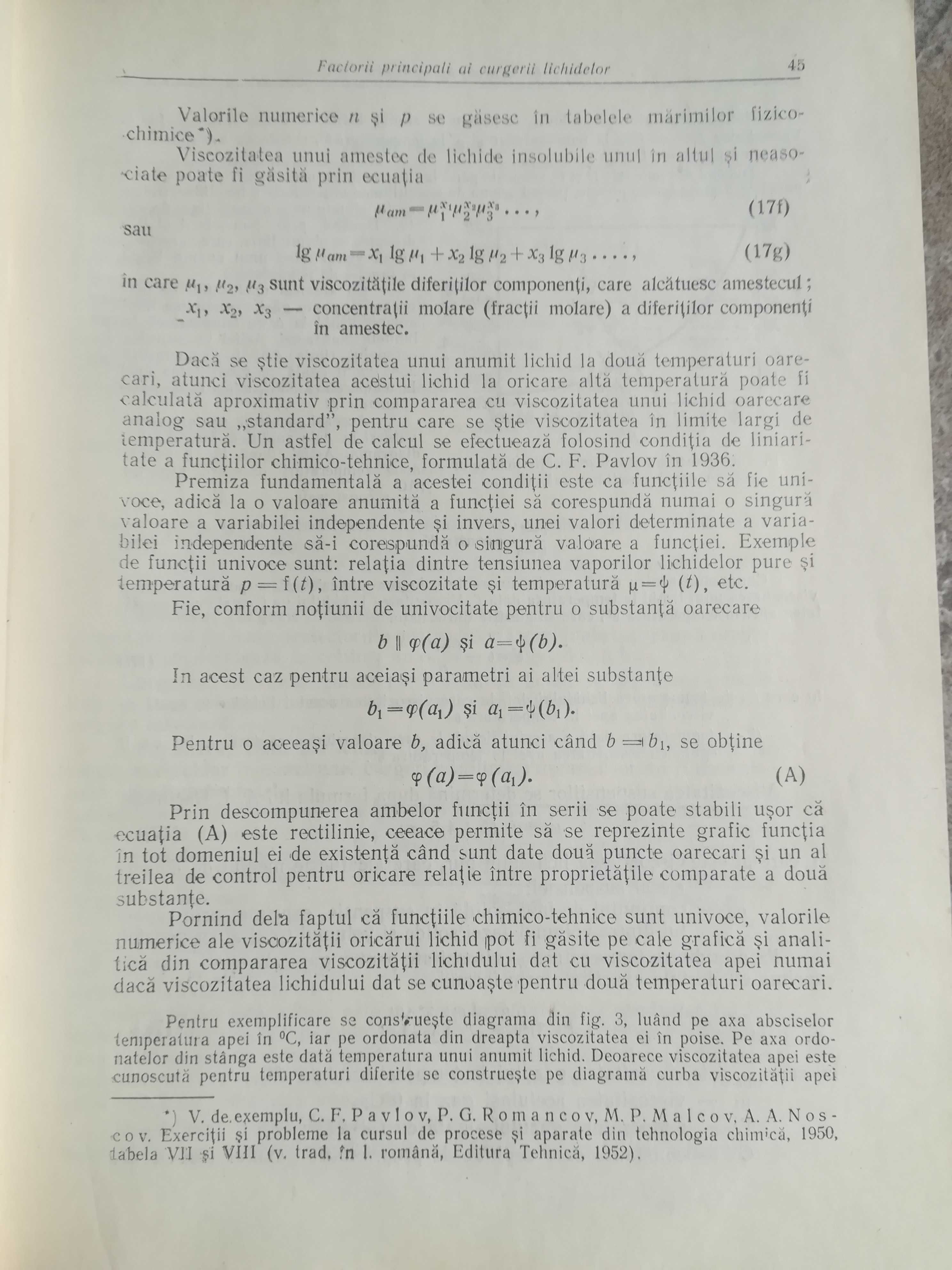 Procese și aparate principale în tehnologia chimica 1953