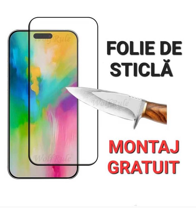 Folie de Sticla Full iPhone 16 / 16 Plus / 17 / 17 Air