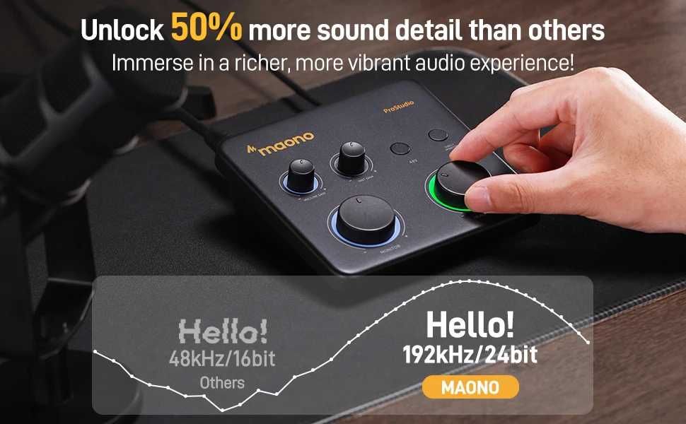 Компактный и мощный аудиоинтерфейс Maono ProStudio