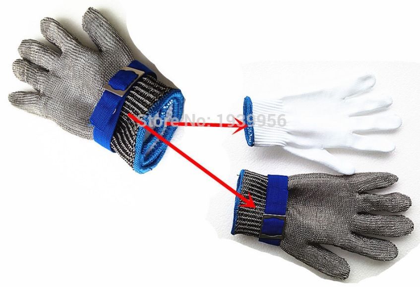 Метална ръкавица за транжиране (размери от XS до XXL)