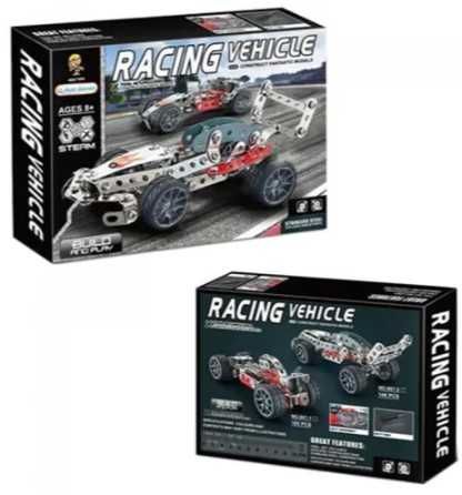 Метален детски конструктор кола болид формула 105 части