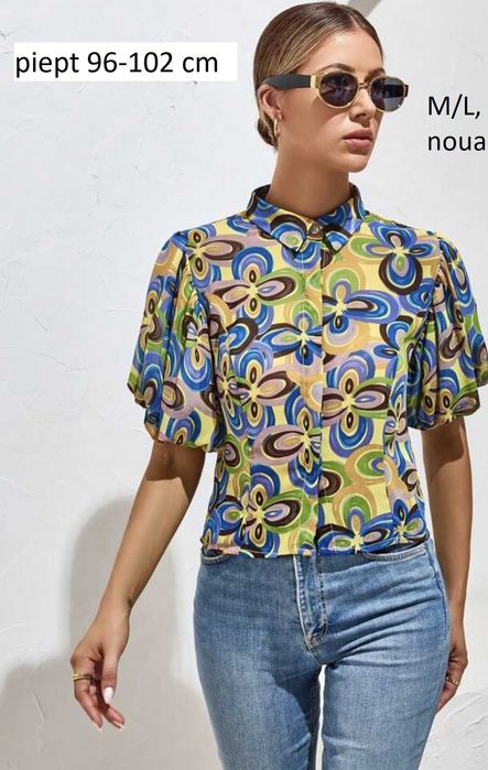 Camasa femei marime L noua maneca scurta