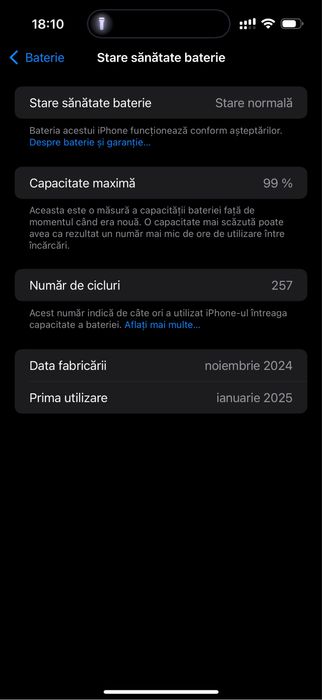 Iphone 16 pro max 99% baterie 256gb