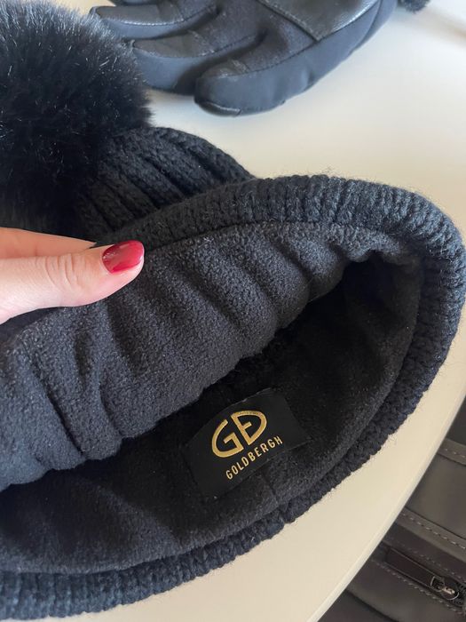 Шапка за ски с пух Goldbergh