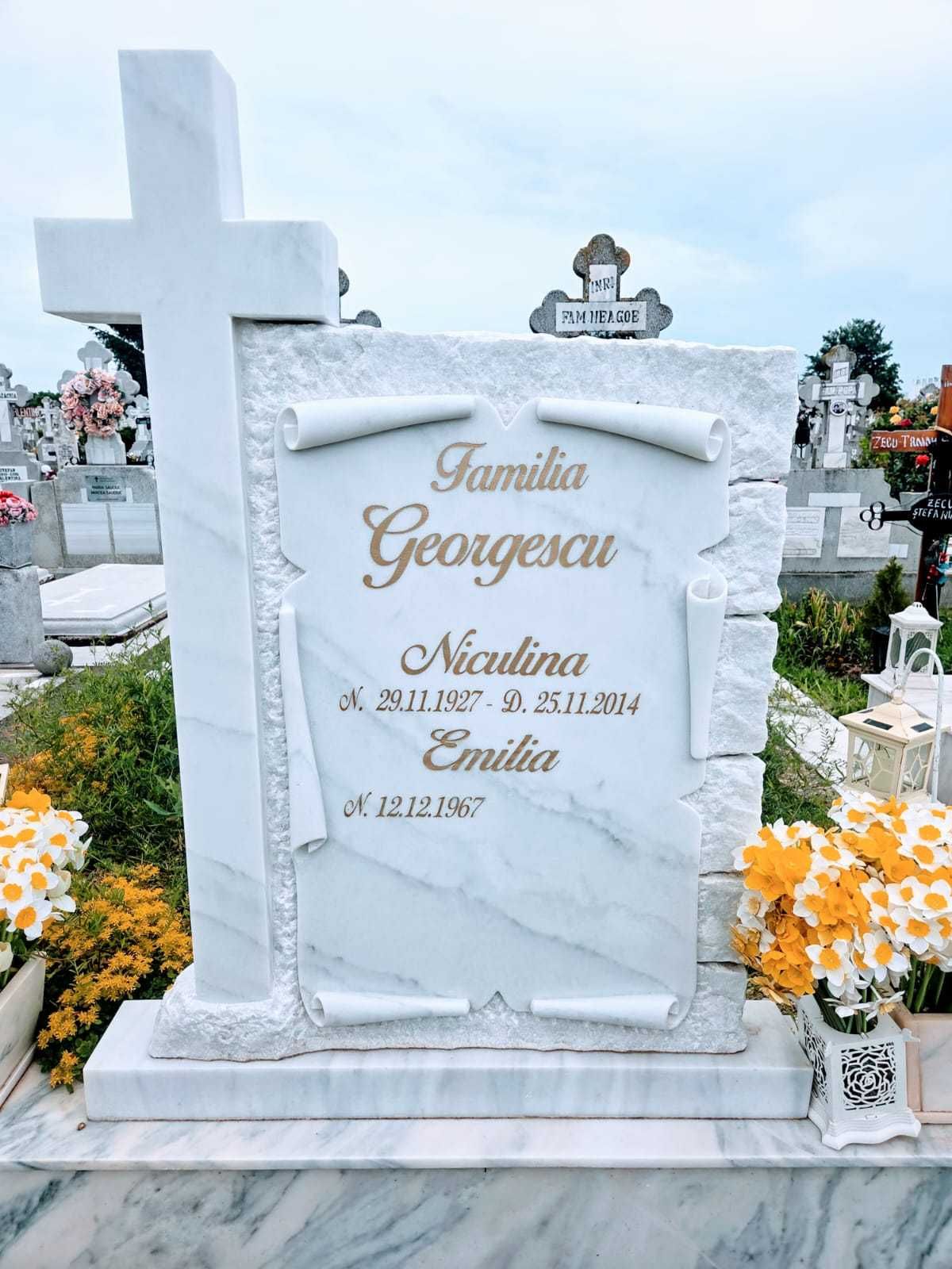 monumente funerare cruce marmura si granit gravura fotoceramica poze