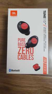 Casti Audio In Ear JBL Tune 115 Black Red nou sigilat + garantie