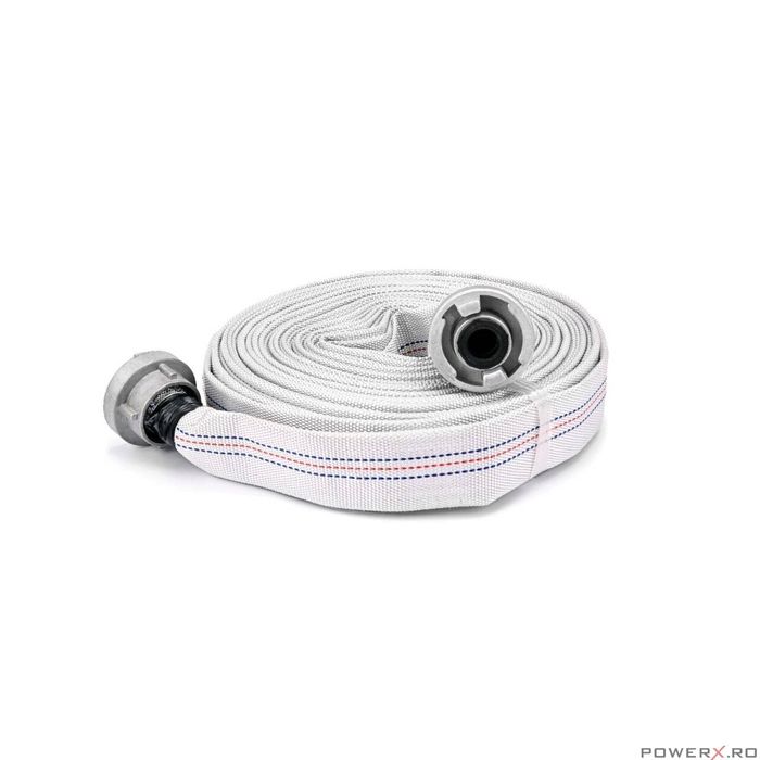 Furtun tip pompieri 1", 20m, Silver, Onex, Champion