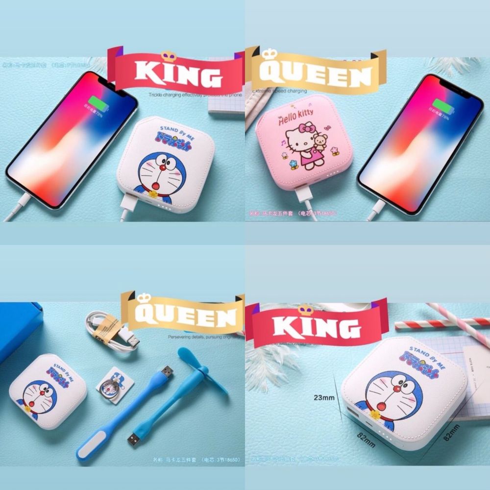 Hello Kitty Doraemon Power Bank Подарочный набор термос флешка блокнот