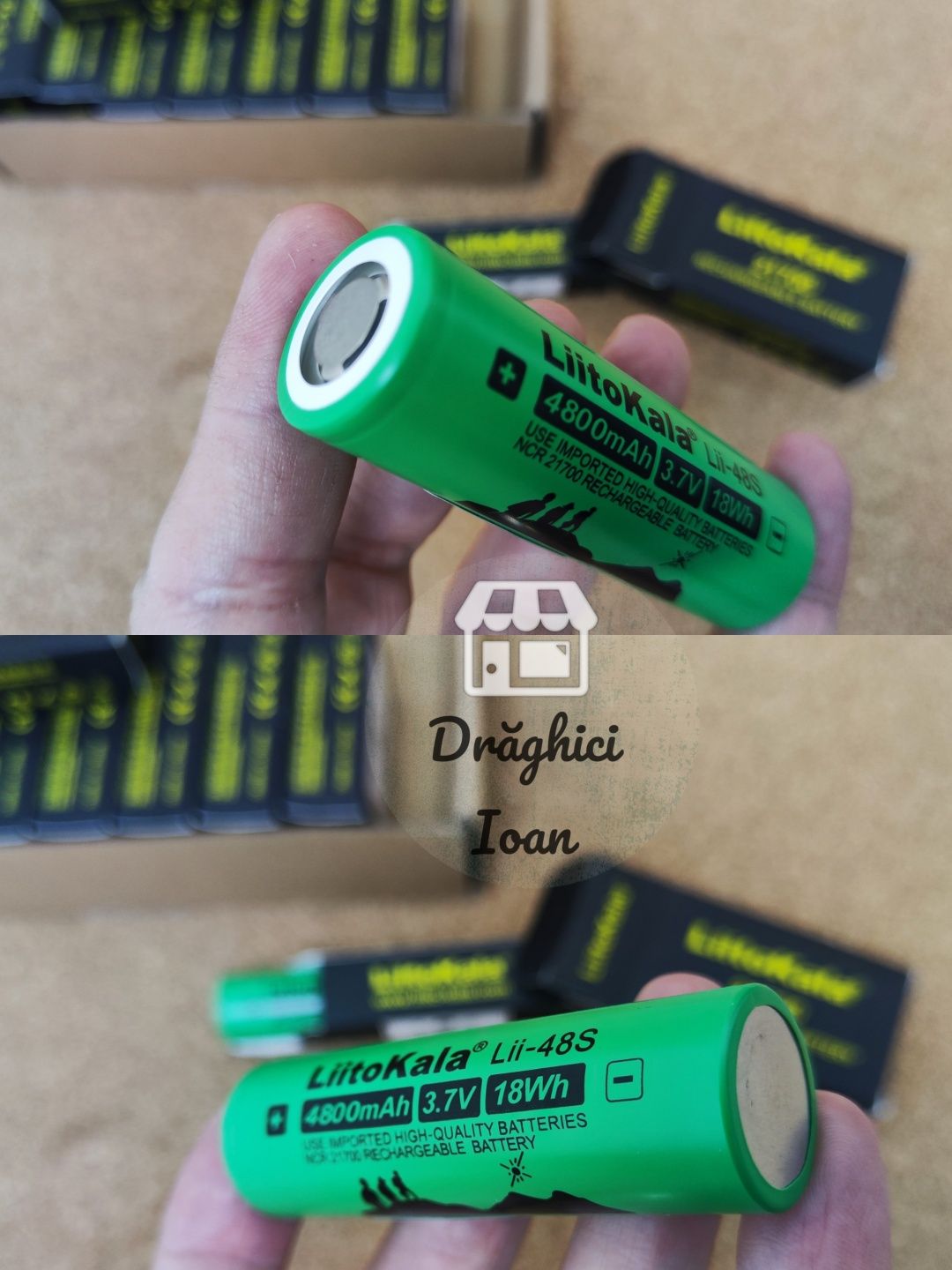 Acumulator 21700 LiitoKala PREMIUM+ HighDrain 20A Li-ion 4800mAh REAL