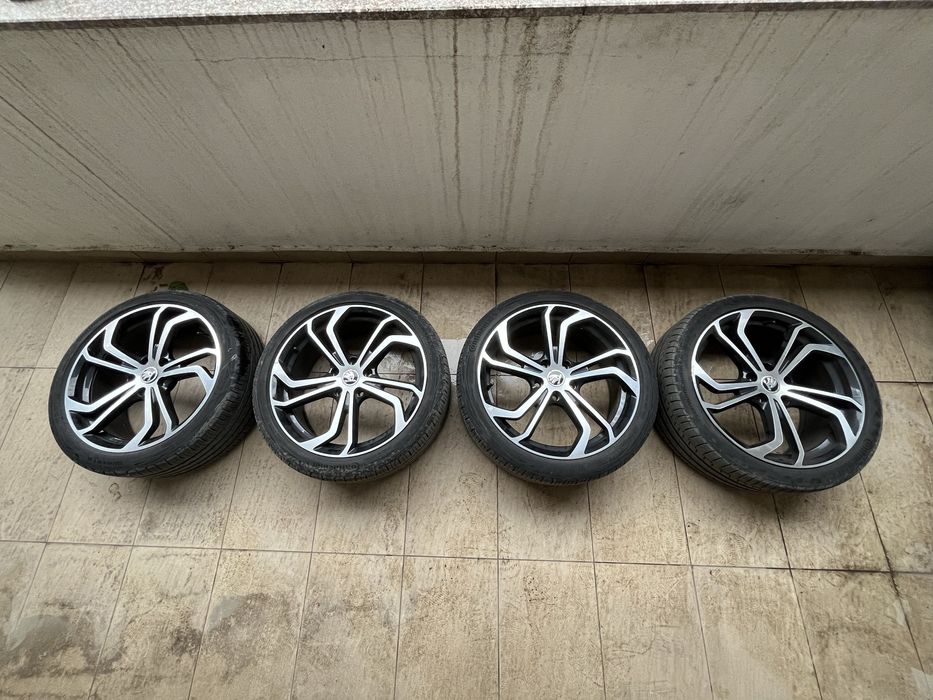 Roti jante 5x112 18 anvelope 225 40 R18 - Skoda VW Seat Audi