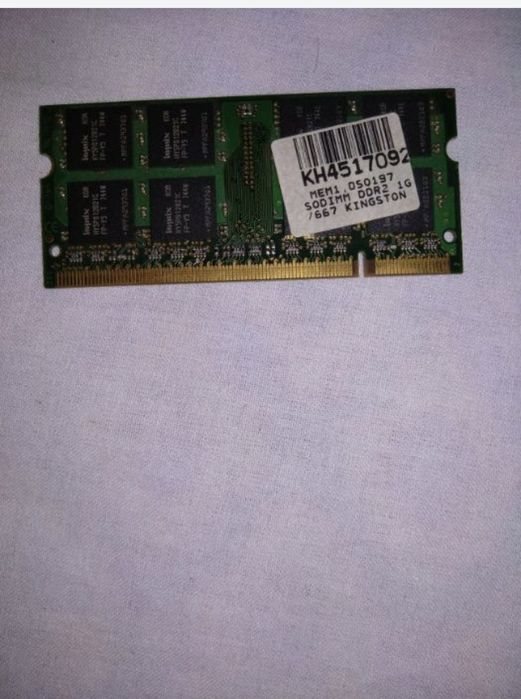 Memorie Ram laptop kingston 1 GB 667 ghz DDR2