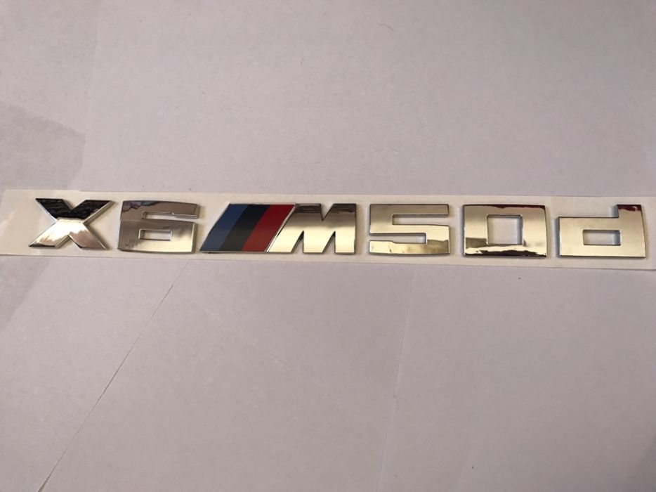 Emblema BMW X6M50d spate