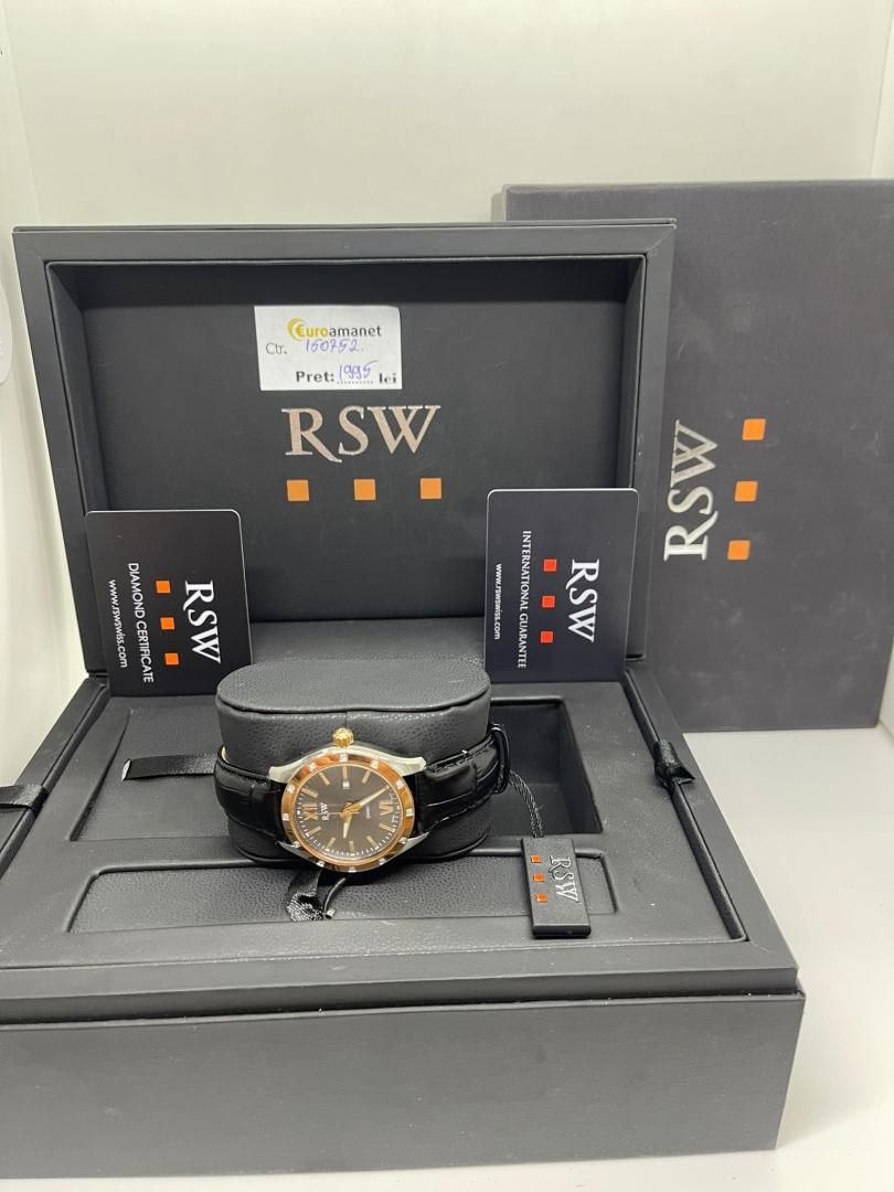 Ceas de dama RSW Chasseral Diamond RSW6240SRLD4 full box -A-