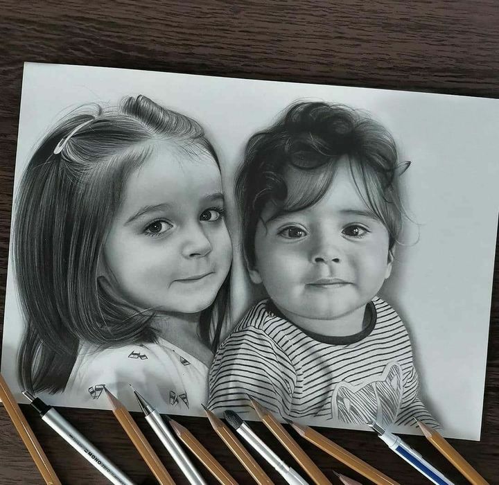 Rassom xizmati. Portret manzara  Портрет картина художник