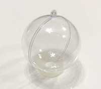 Прозрачна пластмасова топка 10см