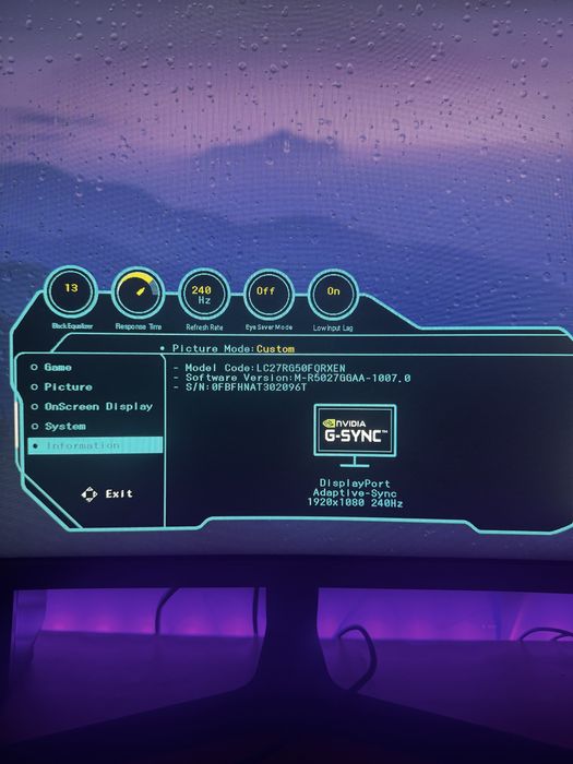 Monitor Gaming Curbat Samsung Odyssey 27” (240Hz, G-Sync, Full HD, VA)