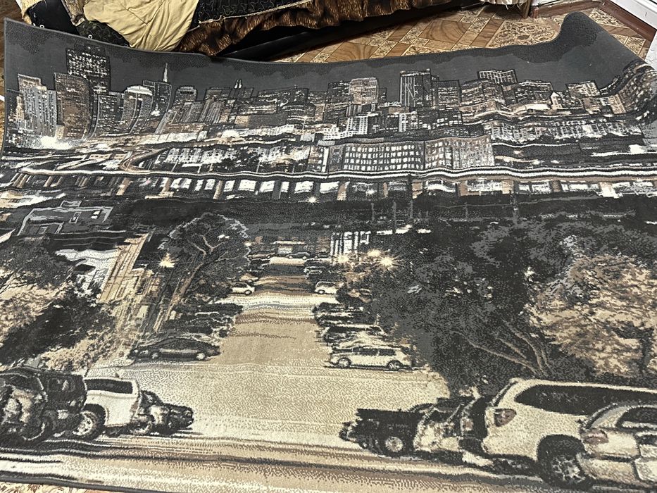 Ковёр 2/3м с петлями и брус прилагается,, можно использовать как пал