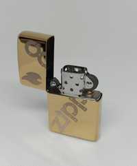 Бензиновая зажигалка Zippo Gold. Подарочная зажигалка зиппо USA. Light