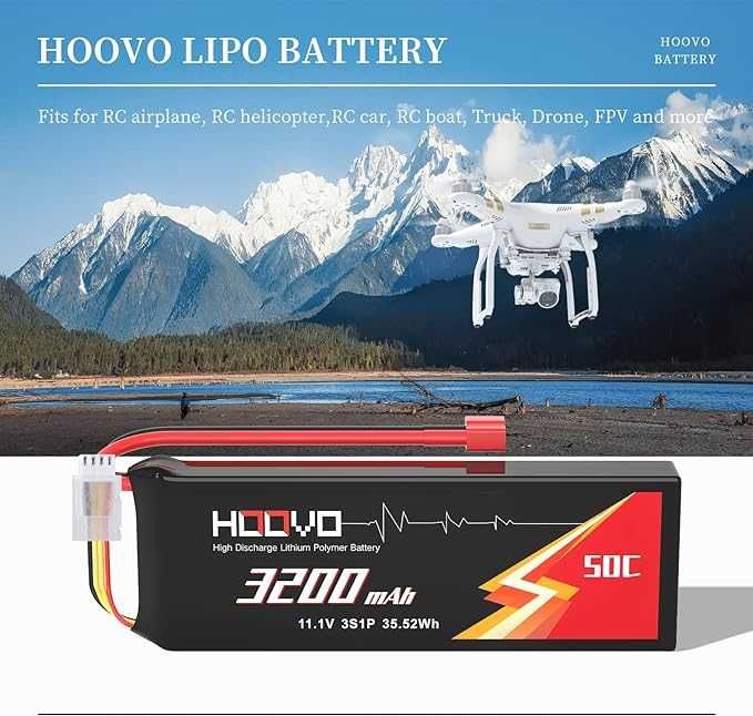 HOOVO 3S Lipo RC батерия 11.1 V 50C 3200 mAh Lipo батерии с