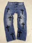 Blugi straight fit custom