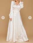 Rochie alba lunga petrecuta  36