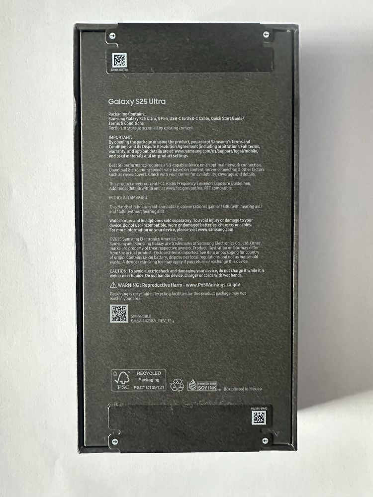 Samsung Galaxy S25 Ultra 256 gb TItanium Black sigilat