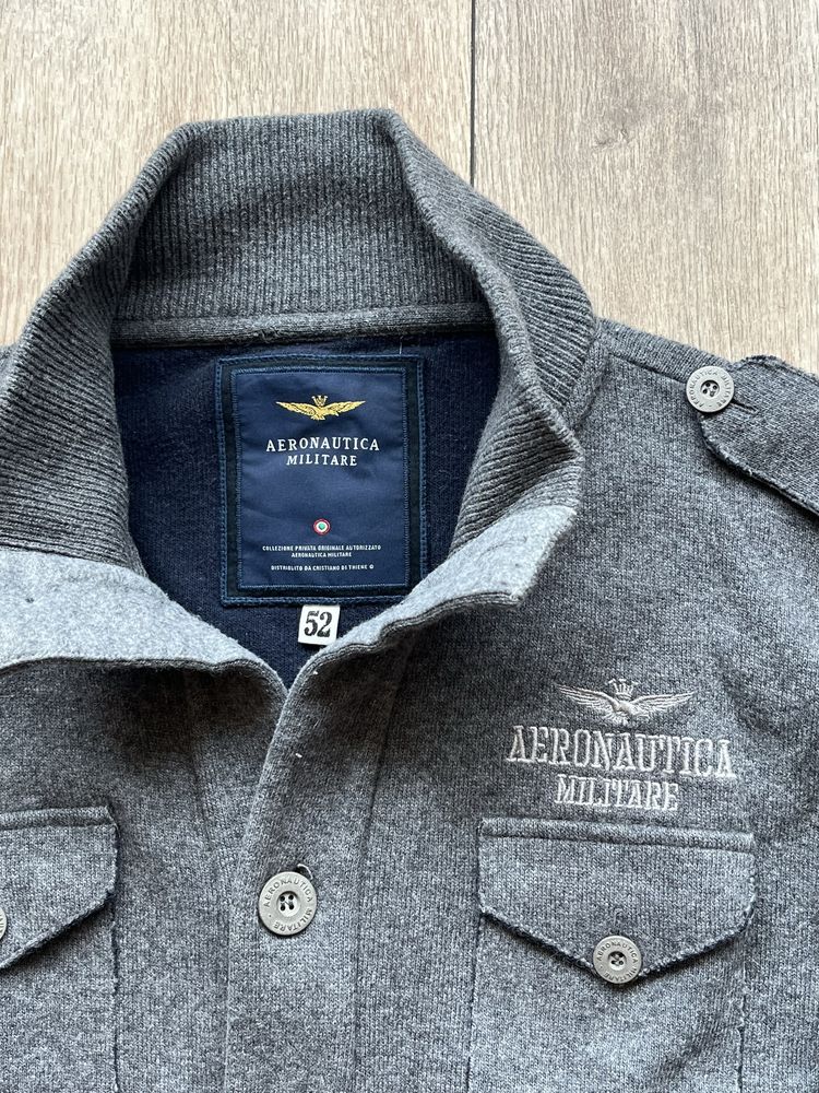 Aeronautica Militare : Wool Jacket - Вълнено яке/жилетка 52/Л Оригинал