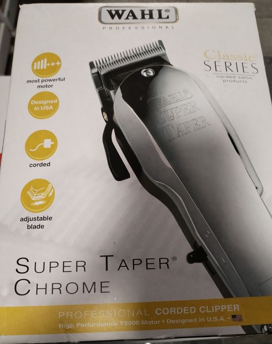 Mașina de tuns Wahl Chrome Super Taper - Tăieri precise - Ajustare ușo
