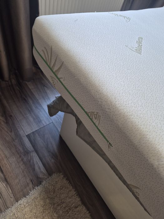 Saltea pat cu spuma poliuretanica + memory 160×200×15 cm