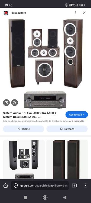 Sistem Akai 5.1 cu amplificator