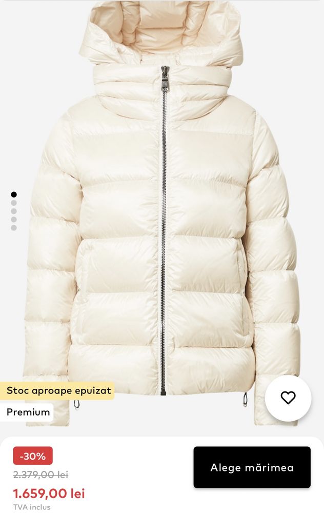 Geaca puf Colmar geaca groasa dama superba geaca iarna alba crem S