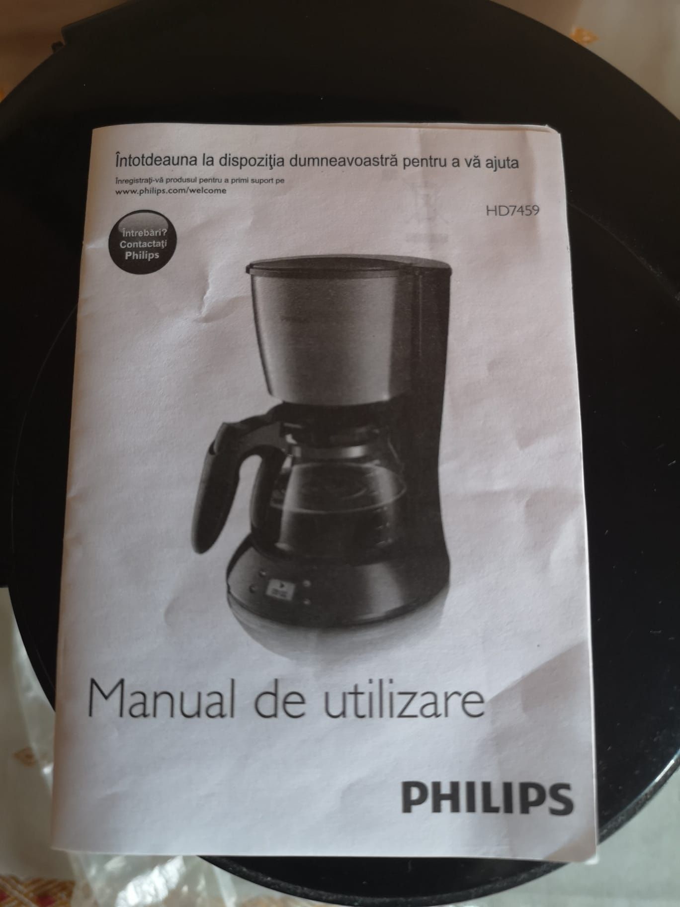 Filtru cafea philips HD7459 cu afișaj LCD