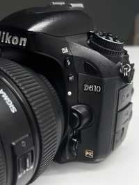 Nikon D610 body, состояние отличное, настрел 98 тыс