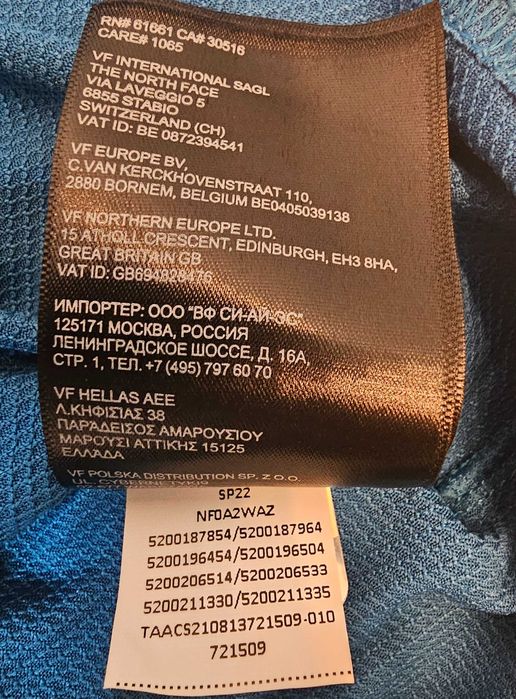 Tricou polo outdoor The North Face albastru , mărimea L