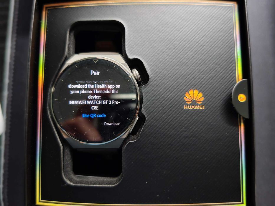 HUAWEI WATCH GT 3 Pro 46mm carcasă Titan, curea piele gri noua
