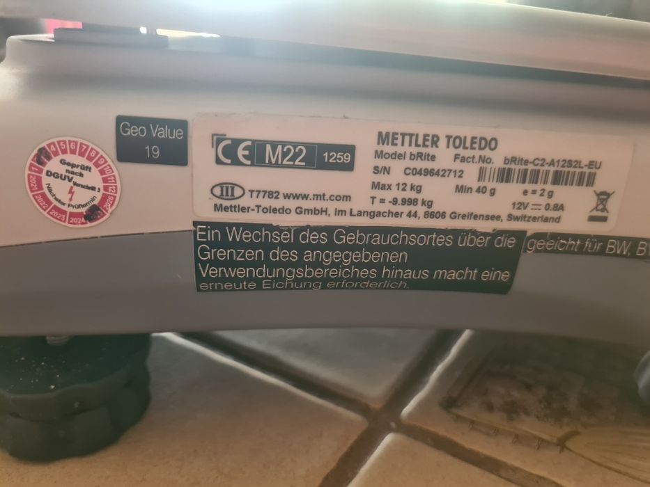 Cantar comercial Mettler Toledo bRite
