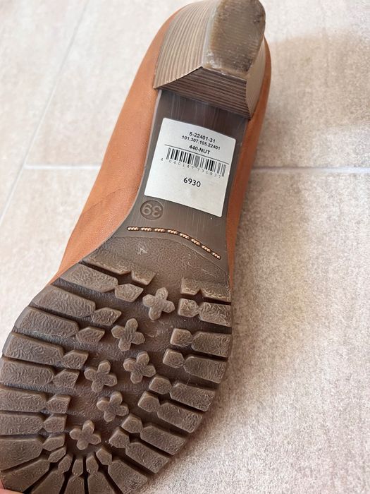 Естествена кожа елегантни дамски обувки S.Oliver