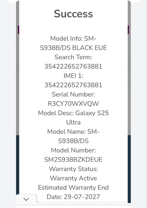 Samsung Galaxy S25 Ultra (nou)
