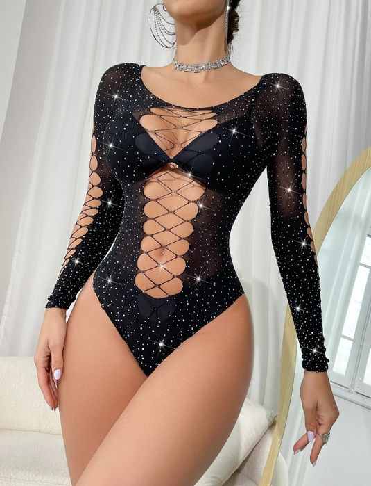 Costum sexy deluxe, lenjerie sexy mărime unica