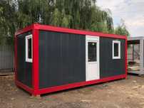 Container modulare 2,4x6 gri antracit container vitrina POZE REALE