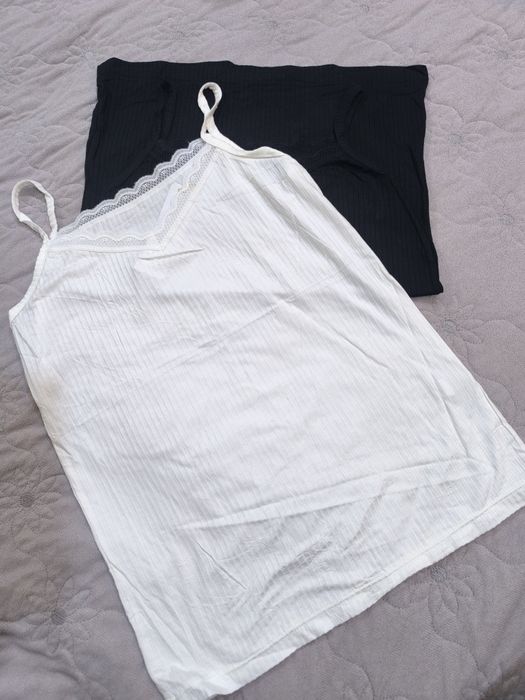 Майка в рубчик тонкая